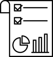 Market Trends Line Icon vector