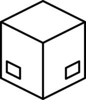 Box Line Icon vector