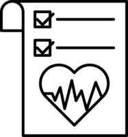 Health Graph Line Icon vector