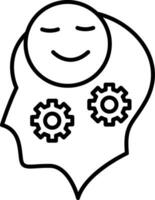 Stress Management Line Icon vector