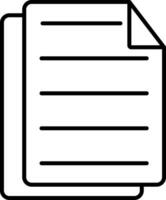 File Line Icon vector