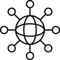 Networking Line Icon vector