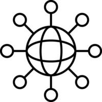 Networking Line Icon vector