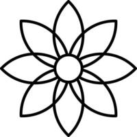 Dandelion Line Icon vector