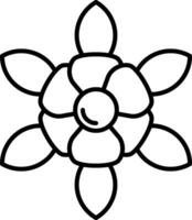 Daffodil Line Icon vector