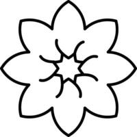 Amaryllis Line Icon vector