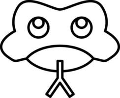 Snake Line Icon vector