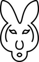 Kangaroo Line Icon vector