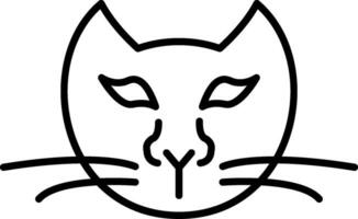 Cat Line Icon vector