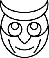 Owl Line Icon vector