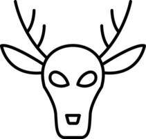 Deer Line Icon vector