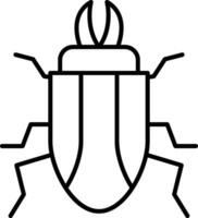 Beetle Line Icon vector