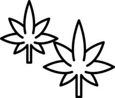 Hemp Line Icon vector