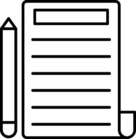 Write Line Icon vector