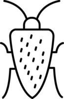 Cockroach Line Icon vector