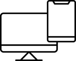 Device Line Icon vector