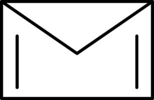 icono de línea de correo vector