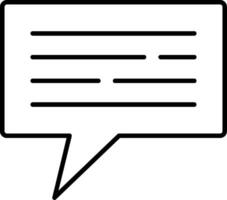 Comment Line Icon vector