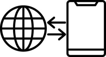 Connection Line Icon vector