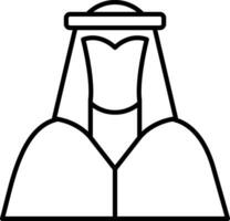 Arabian Line Icon vector