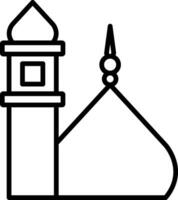 Medina Sherif Line Icon vector
