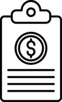 Clipboard  Line Icon vector