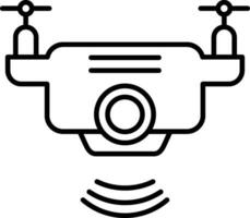 Drone Line Icon vector