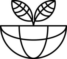 Ecosystem Line Icon vector