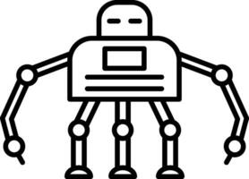 Robotics Line Icon vector