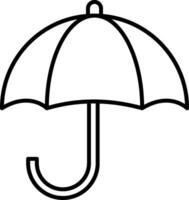 Umbrella Line Icon vector