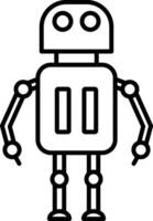 Robot Line Icon vector