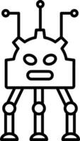 Robotics Line Icon vector