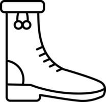 Rain Boots Line Icon vector