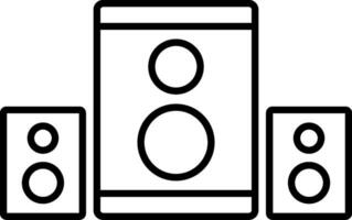 Speaker Line Icon vector