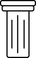 Pillar Line Icon vector