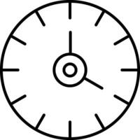 icono de línea de reloj vector