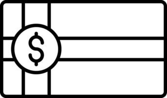 Payment Voucher Line Icon vector