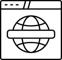 Website Line Icon vector