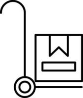 Trolley Line Icon vector