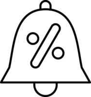 Bell Line Icon vector