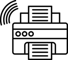 Printer Line Icon vector