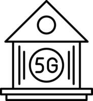 Smart Home Line Icon vector