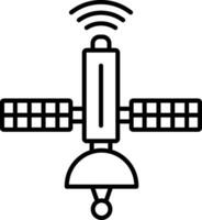 Satellite Line Icon vector