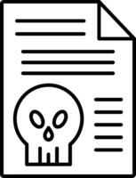 Document Line Icon vector