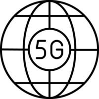 Global Line Icon vector