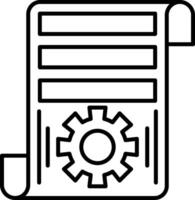 Project Line Icon vector