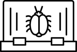 Laptop Line Icon vector