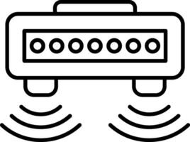 Motion Sensor Line Icon vector