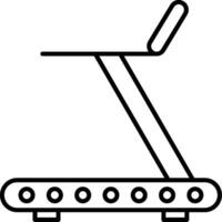 Treadmill Line Icon vector