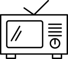 Television Line Icon vector